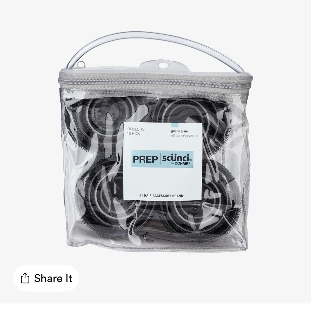 Scunci Black Hair Rollers Set